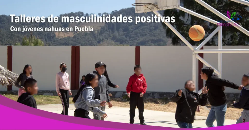 Adolescentes en taller de masculinidades positivas.